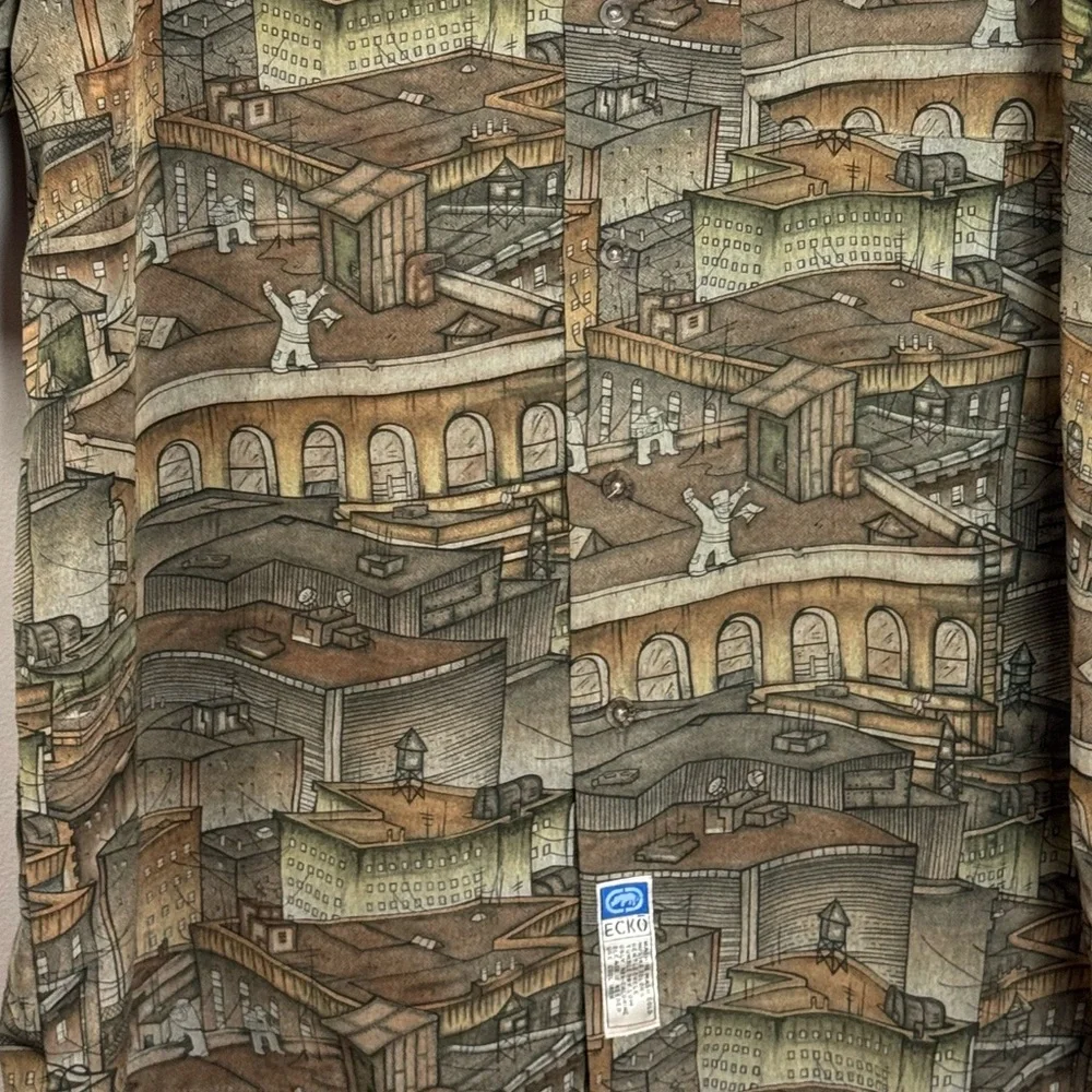 Vintage Marc Ecko Unltd. Rooftops Blue Rhino Exhibit Shirt sz XL - Picture 3 of 10